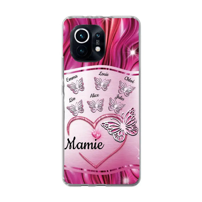 Papillons scintillants - Telefoonhoesje gepersonaliseerd