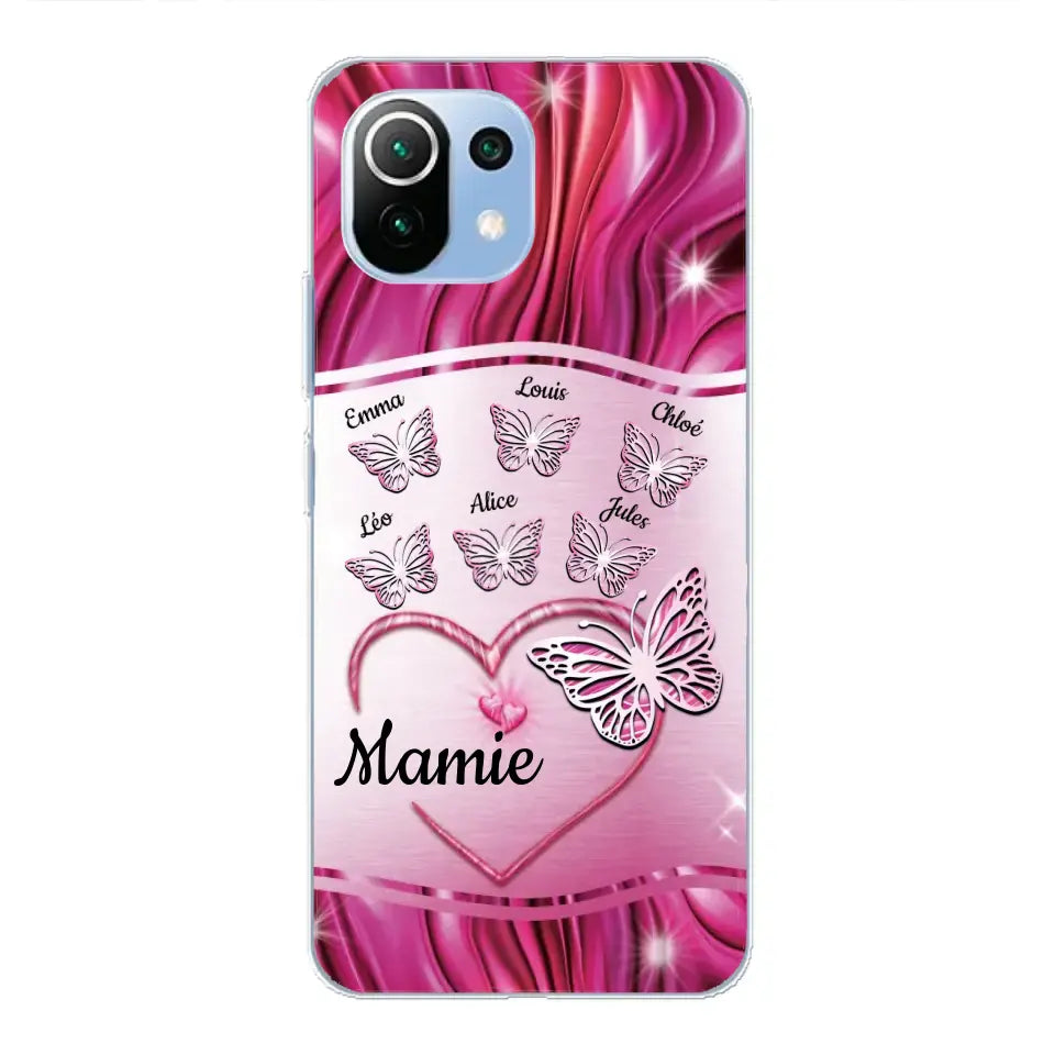 Papillons scintillants - Telefoonhoesje gepersonaliseerd