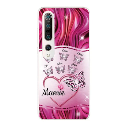 Papillons scintillants - Telefoonhoesje gepersonaliseerd