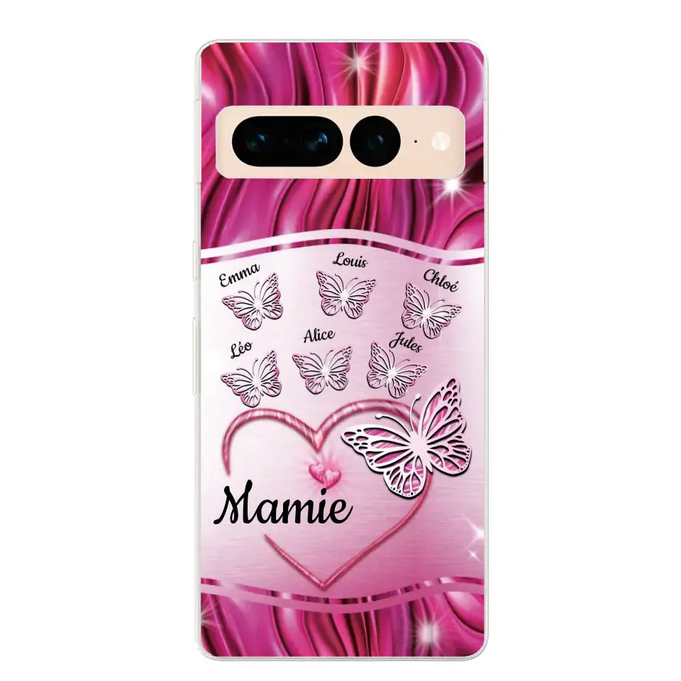 Papillons scintillants - Telefoonhoesje gepersonaliseerd