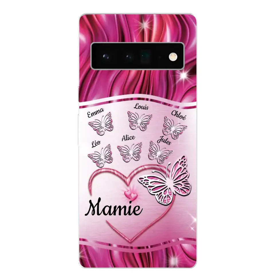 Papillons scintillants - Telefoonhoesje gepersonaliseerd