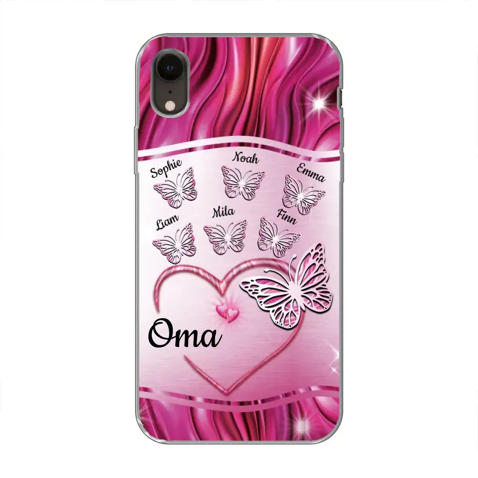 Glinsterende vlinders - Gepersonaliseerd telefoonhoesje