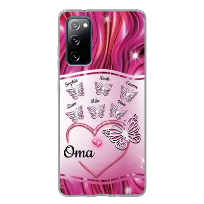 Glinsterende vlinders - Gepersonaliseerd telefoonhoesje
