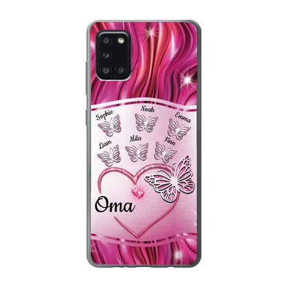 Glinsterende vlinders - Gepersonaliseerd telefoonhoesje
