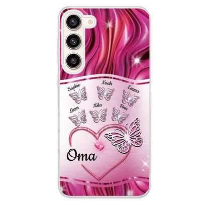 Glinsterende vlinders - Gepersonaliseerd telefoonhoesje