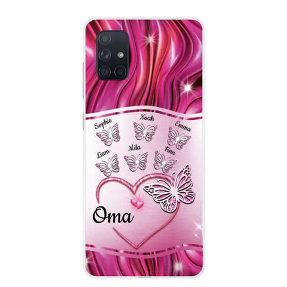 Glinsterende vlinders - Gepersonaliseerd telefoonhoesje