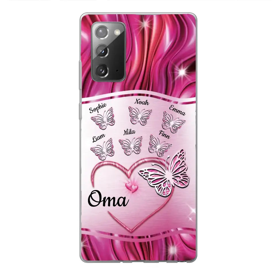 Glinsterende vlinders - Gepersonaliseerd telefoonhoesje