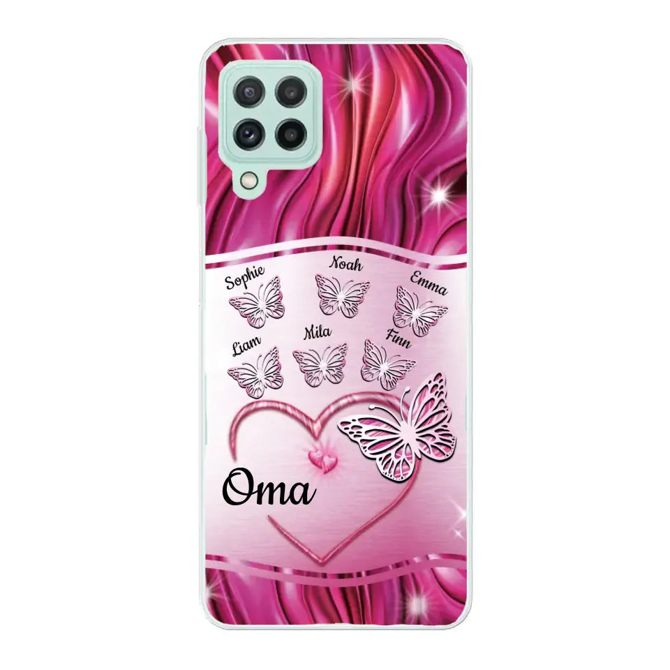 Glinsterende vlinders - Gepersonaliseerd telefoonhoesje