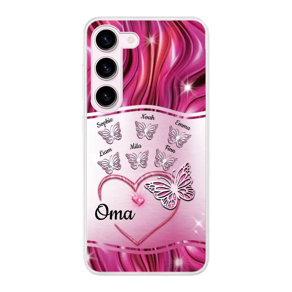 Glinsterende vlinders - Gepersonaliseerd telefoonhoesje