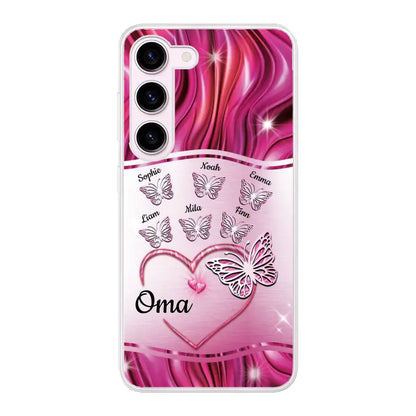 Glinsterende vlinders - Gepersonaliseerd telefoonhoesje