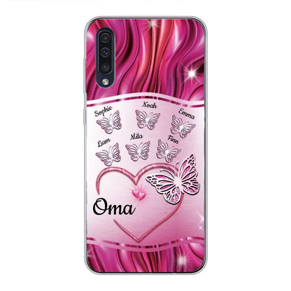 Glinsterende vlinders - Gepersonaliseerd telefoonhoesje