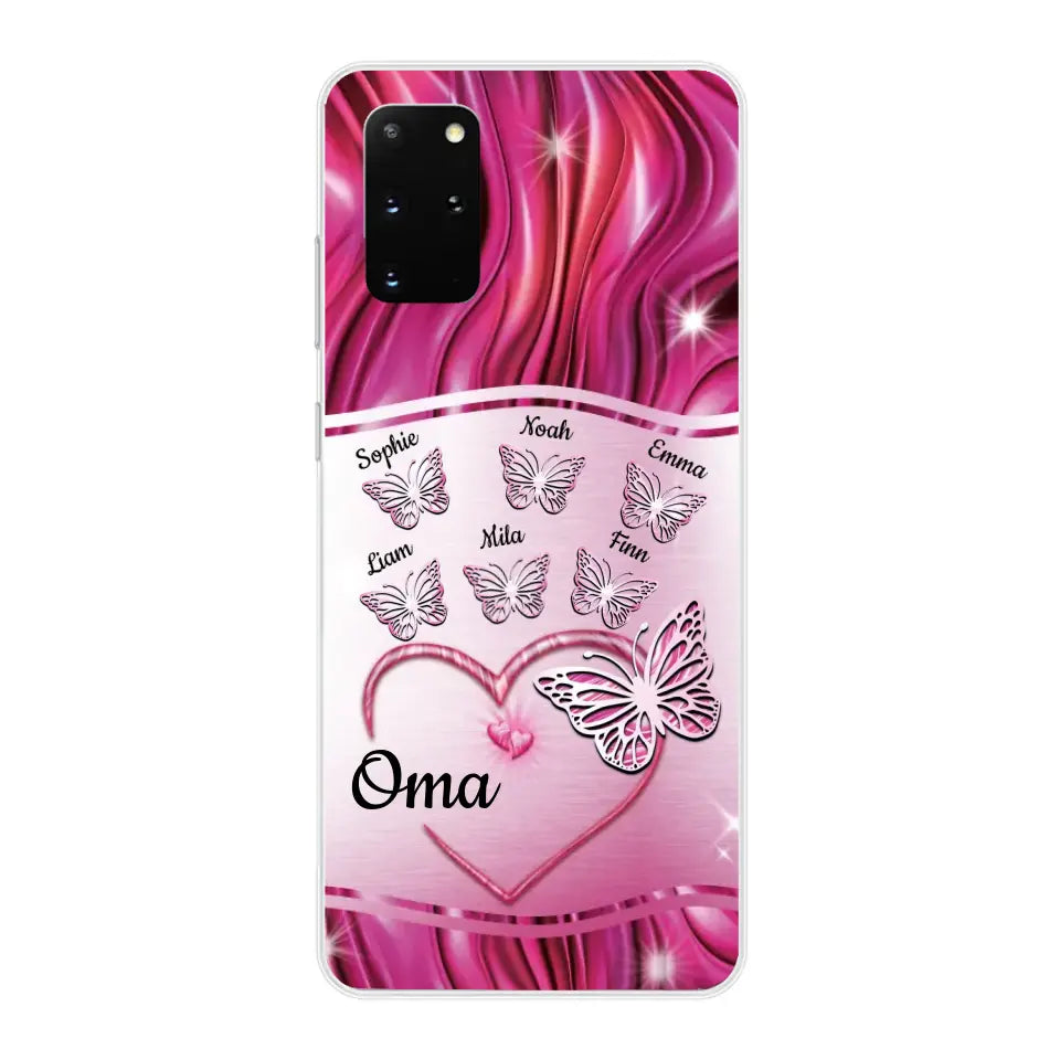 Glinsterende vlinders - Gepersonaliseerd telefoonhoesje