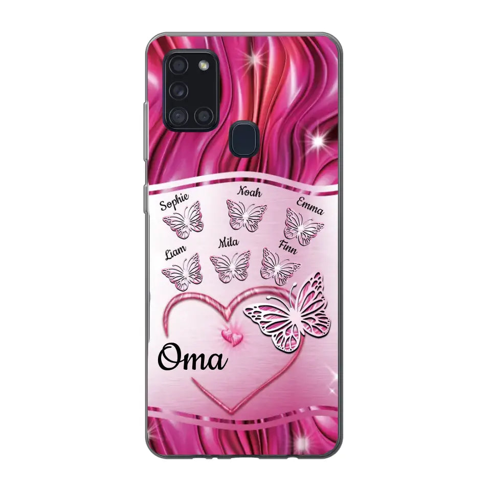 Glinsterende vlinders - Gepersonaliseerd telefoonhoesje