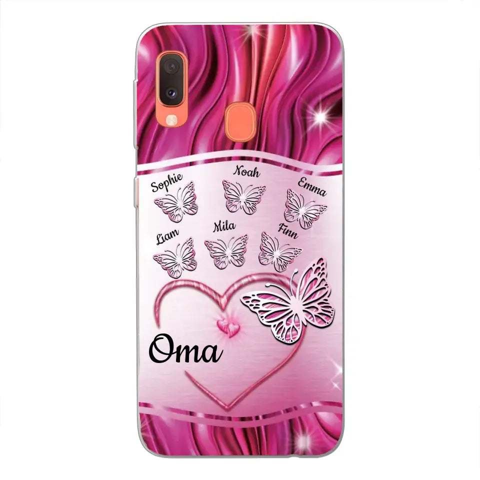 Glinsterende vlinders - Gepersonaliseerd telefoonhoesje