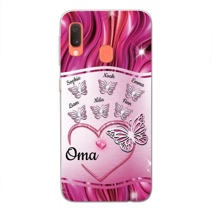 Glinsterende vlinders - Gepersonaliseerd telefoonhoesje