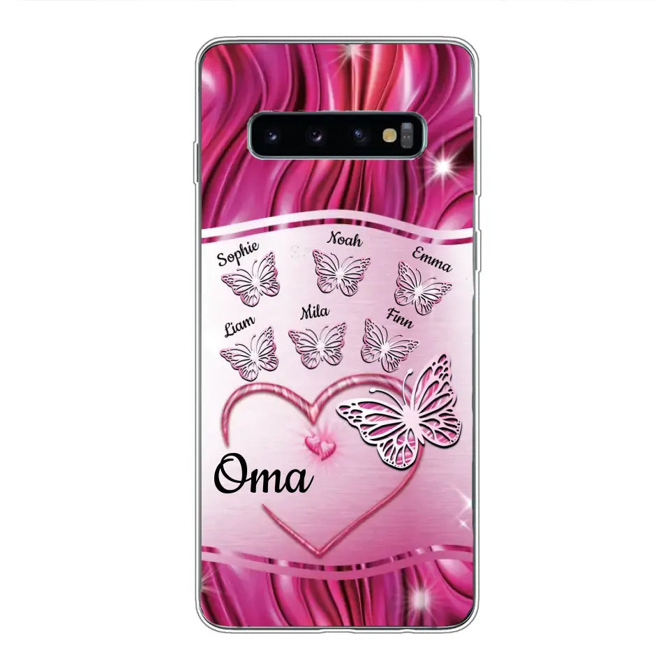 Glinsterende vlinders - Gepersonaliseerd telefoonhoesje