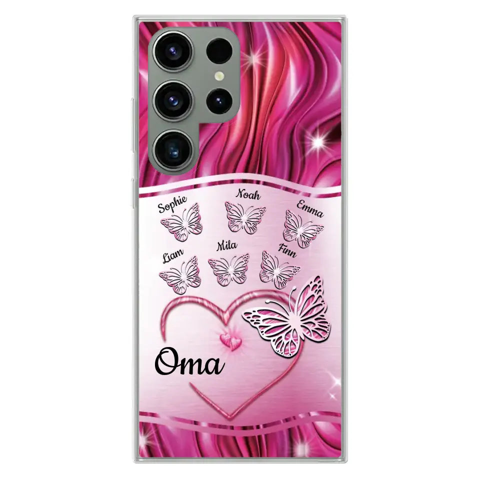 Glinsterende vlinders - Gepersonaliseerd telefoonhoesje