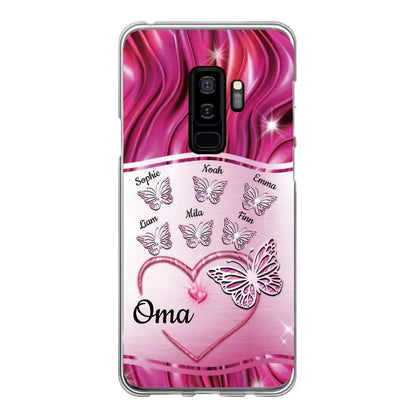 Glinsterende vlinders - Gepersonaliseerd telefoonhoesje