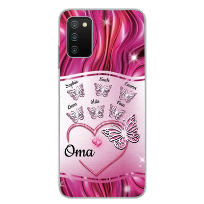 Glinsterende vlinders - Gepersonaliseerd telefoonhoesje