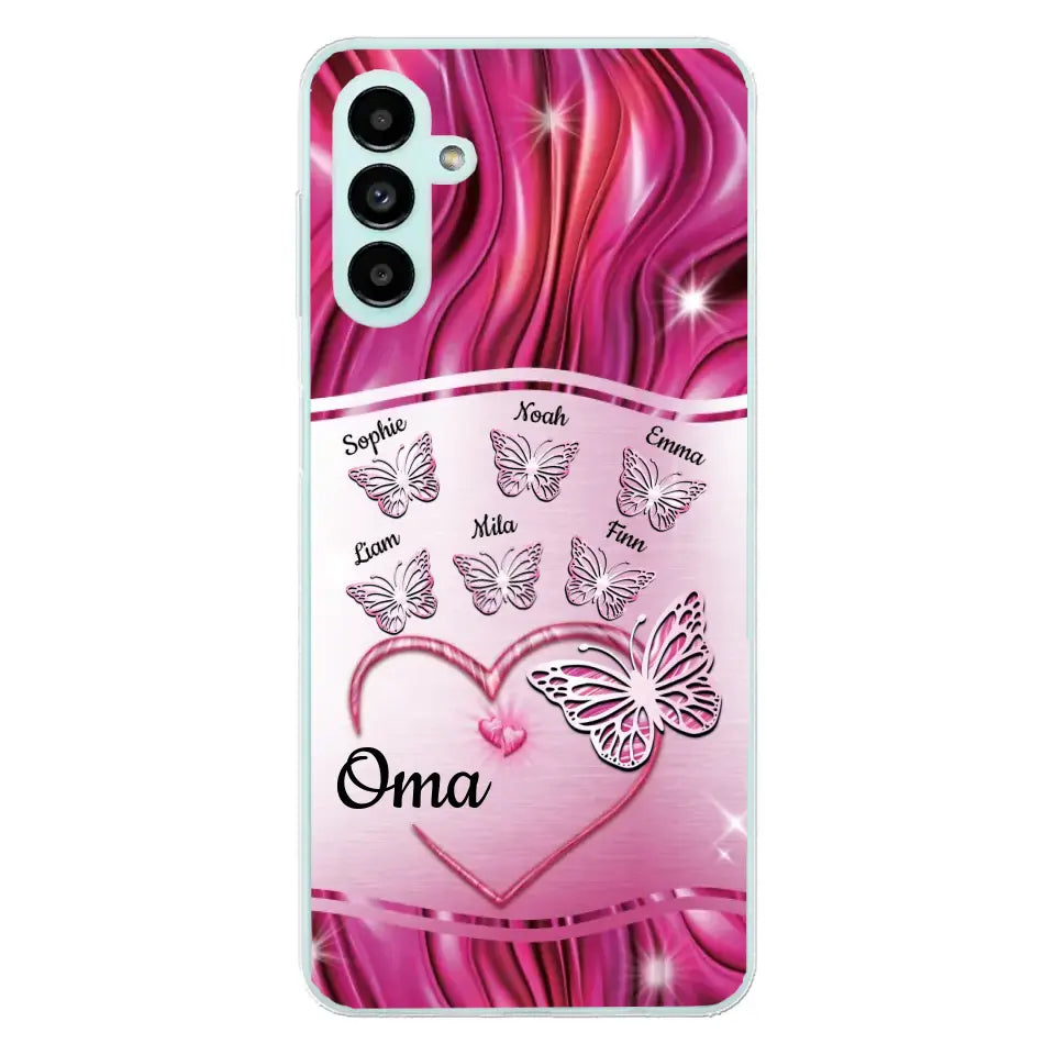 Glinsterende vlinders - Gepersonaliseerd telefoonhoesje