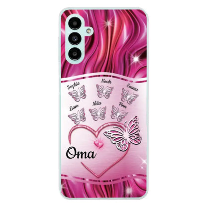 Glinsterende vlinders - Gepersonaliseerd telefoonhoesje