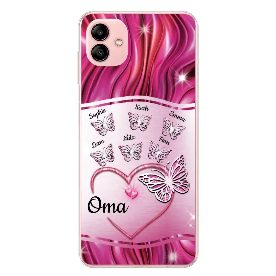 Glinsterende vlinders - Gepersonaliseerd telefoonhoesje