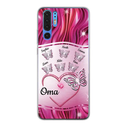 Glinsterende vlinders - Gepersonaliseerd telefoonhoesje