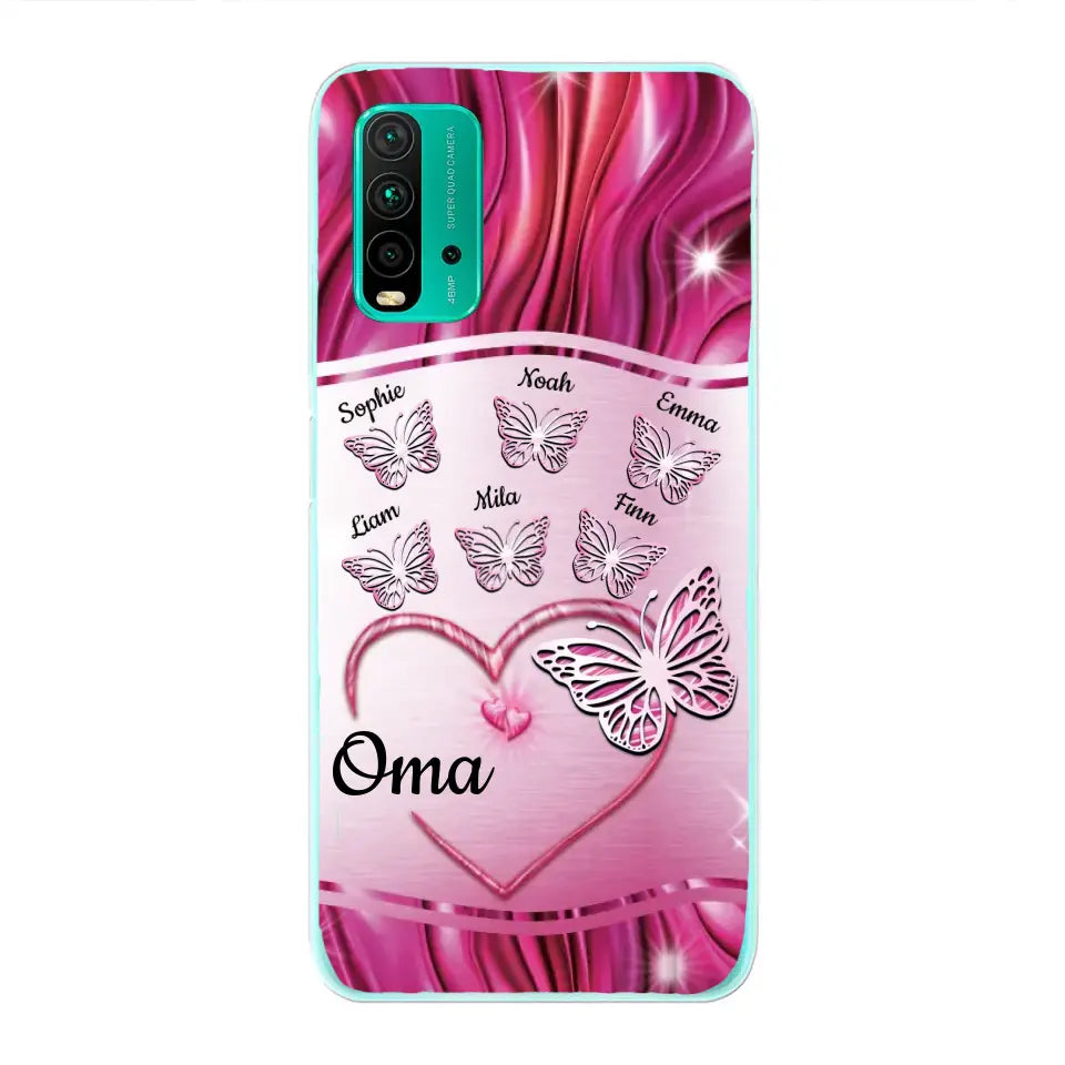 Glinsterende vlinders - Gepersonaliseerd telefoonhoesje