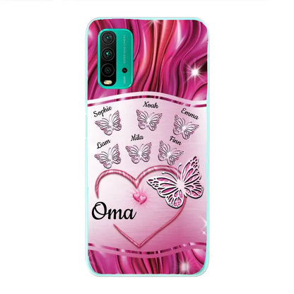 Glinsterende vlinders - Gepersonaliseerd telefoonhoesje