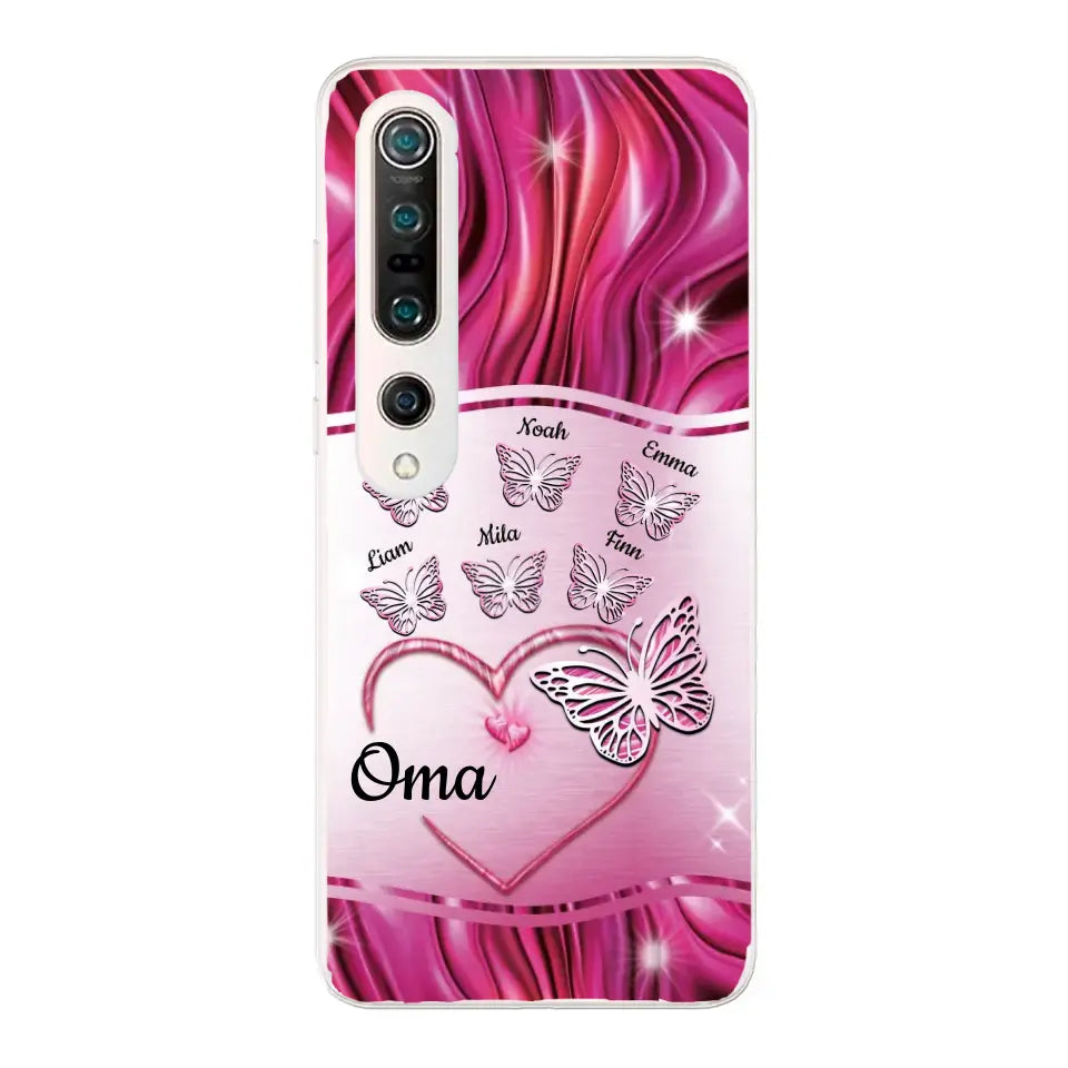Glinsterende vlinders - Gepersonaliseerd telefoonhoesje