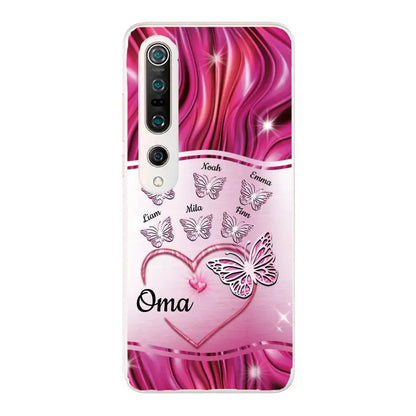Glinsterende vlinders - Gepersonaliseerd telefoonhoesje
