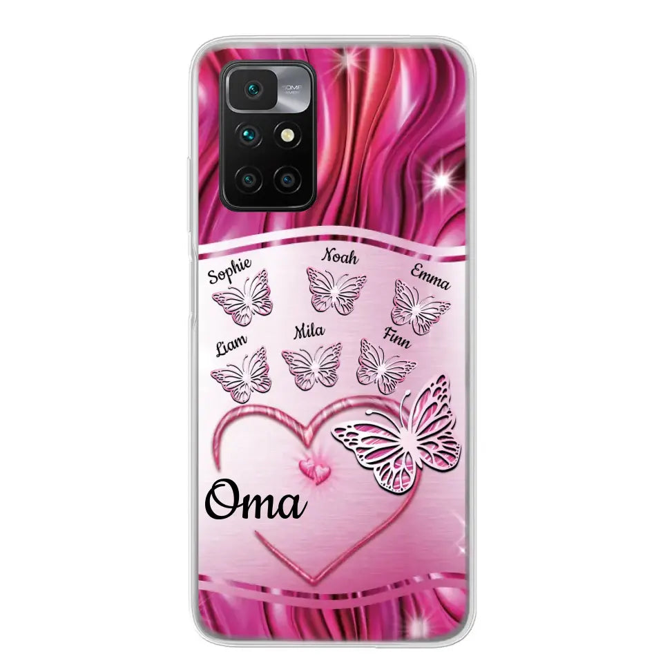 Glinsterende vlinders - Gepersonaliseerd telefoonhoesje