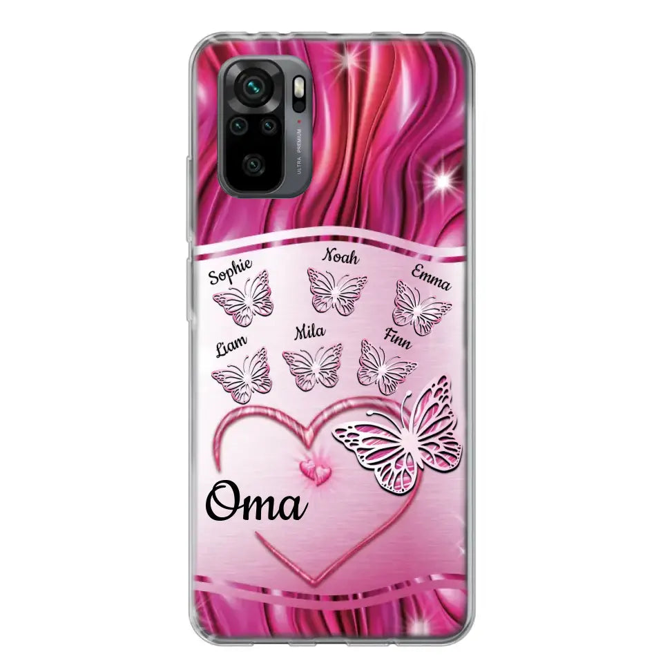 Glinsterende vlinders - Gepersonaliseerd telefoonhoesje