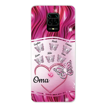 Glinsterende vlinders - Gepersonaliseerd telefoonhoesje