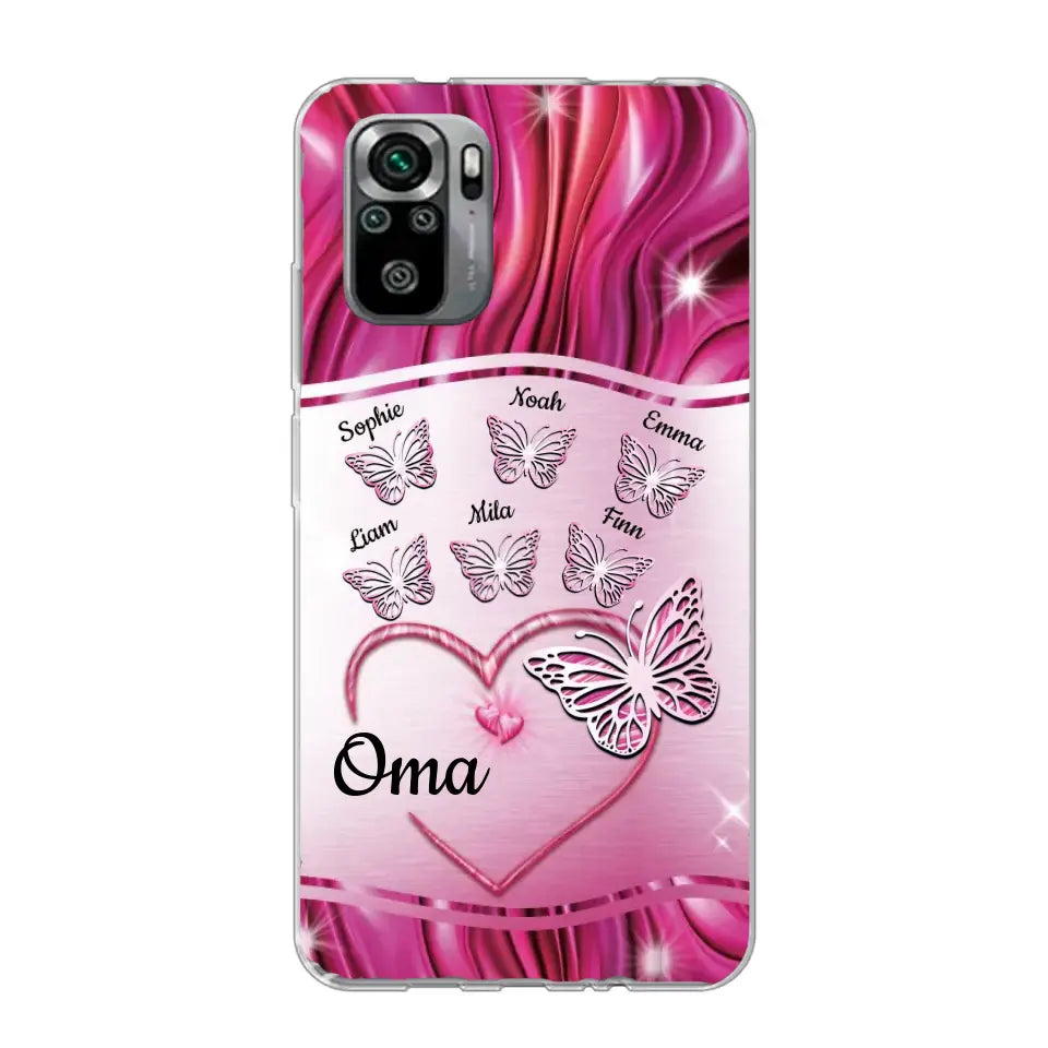 Glinsterende vlinders - Gepersonaliseerd telefoonhoesje