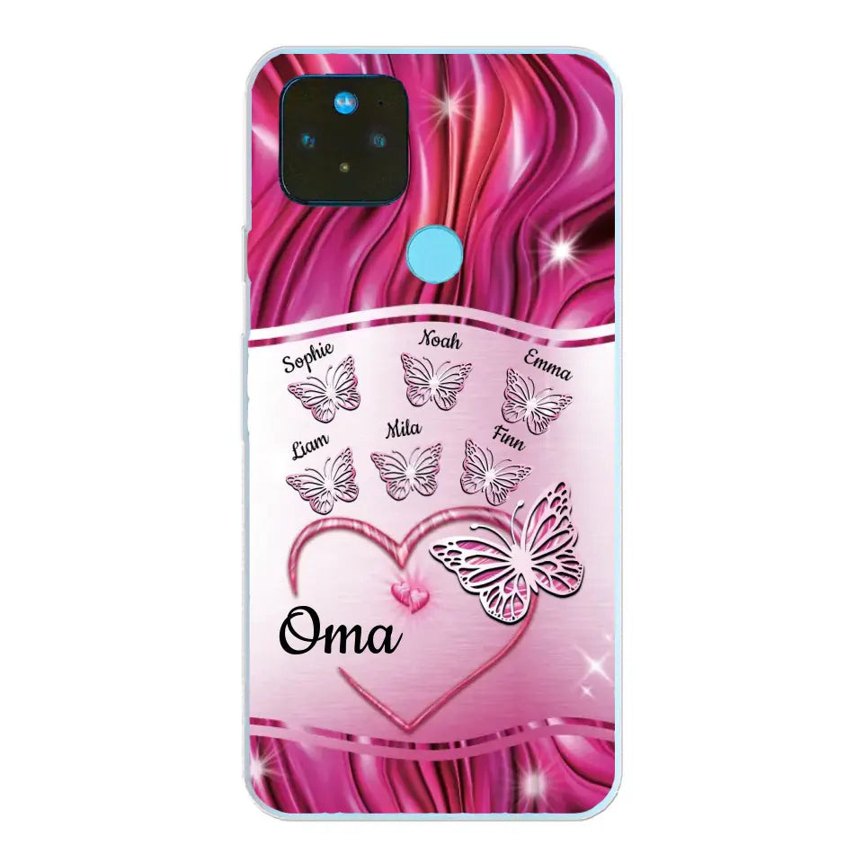 Glinsterende vlinders - Gepersonaliseerd telefoonhoesje