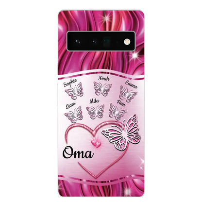 Glinsterende vlinders - Gepersonaliseerd telefoonhoesje