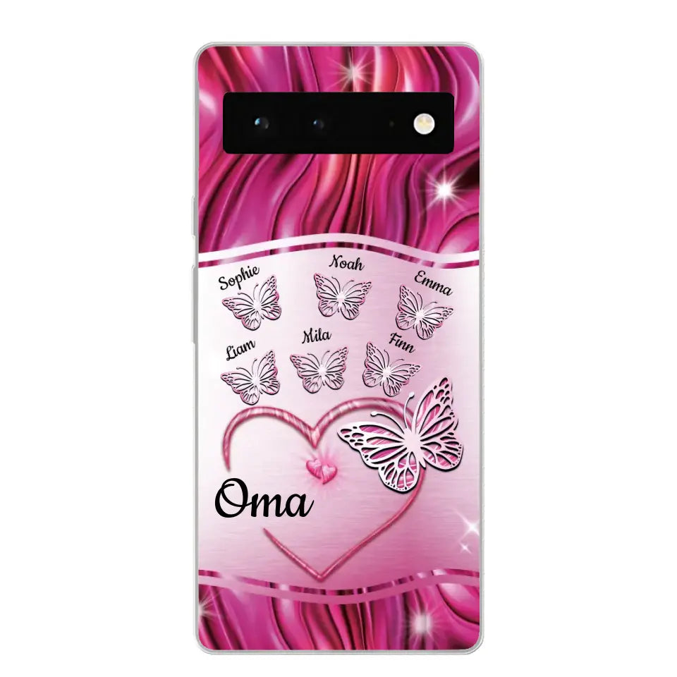 Glinsterende vlinders - Gepersonaliseerd telefoonhoesje