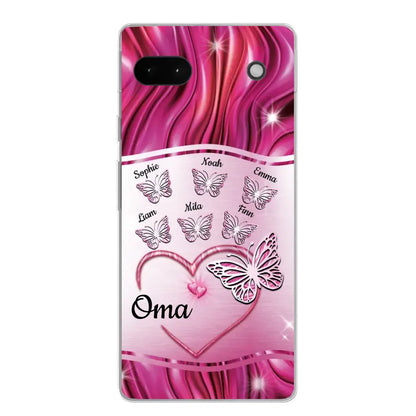Glinsterende vlinders - Gepersonaliseerd telefoonhoesje