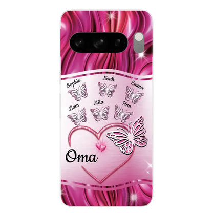 Glinsterende vlinders - Gepersonaliseerd telefoonhoesje