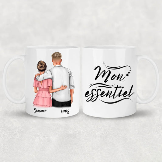 Couple qui s'enlace - Mug personalized