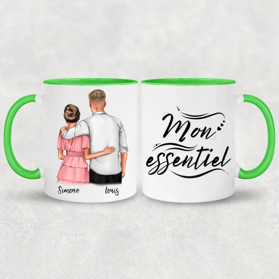 Couple qui s'enlace - Mug personalized