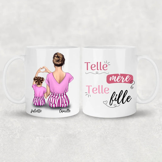 Maman et fille - gepersonaliseerde mok