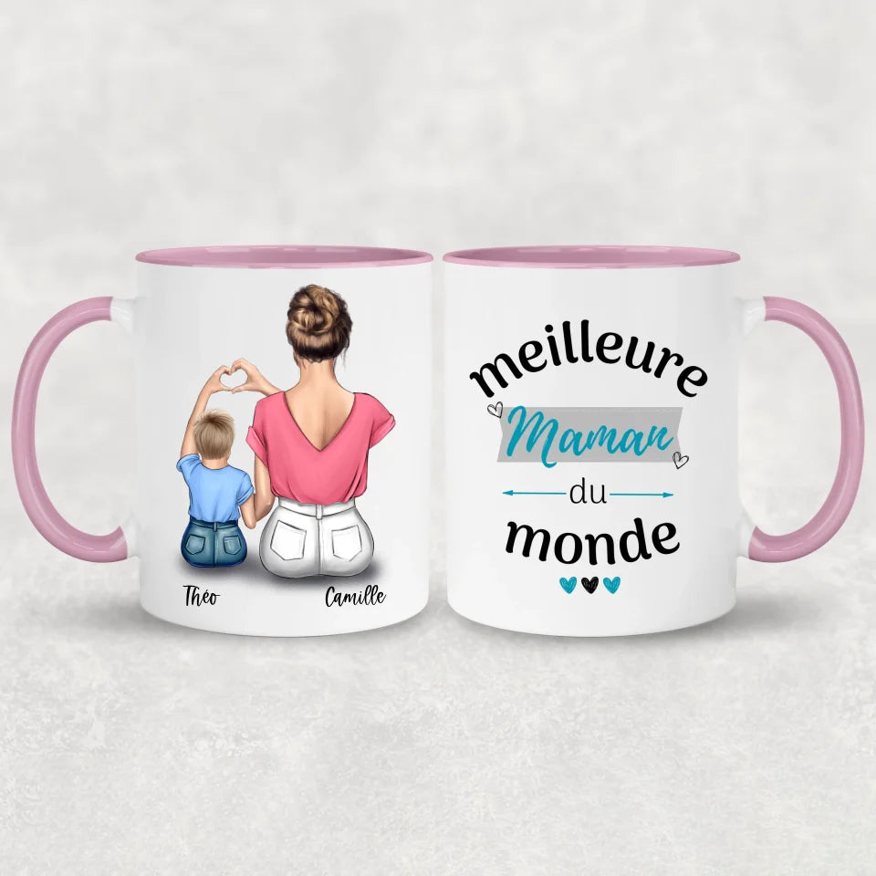 Maman et fils - gepersonaliseerde mok
