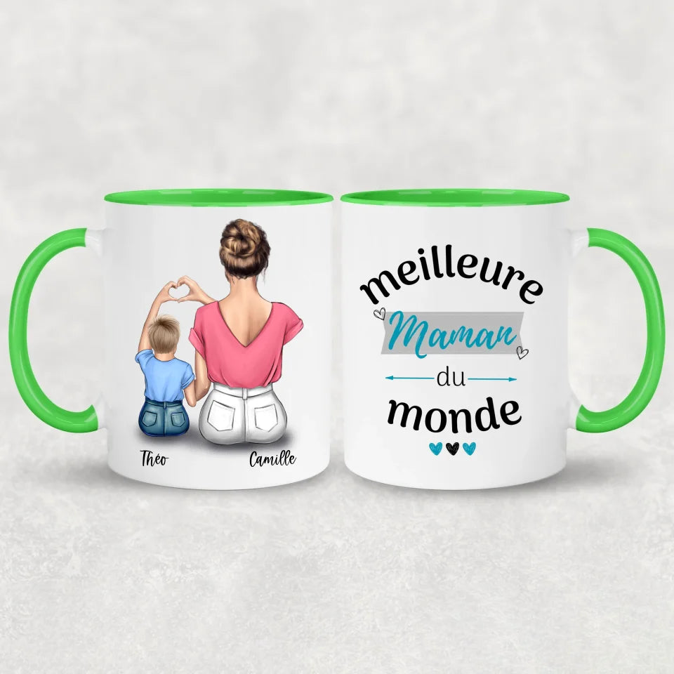 Maman et fils - gepersonaliseerde mok