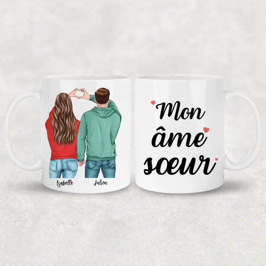 Koppel (Cœur) - Mok gepersonaliseerd