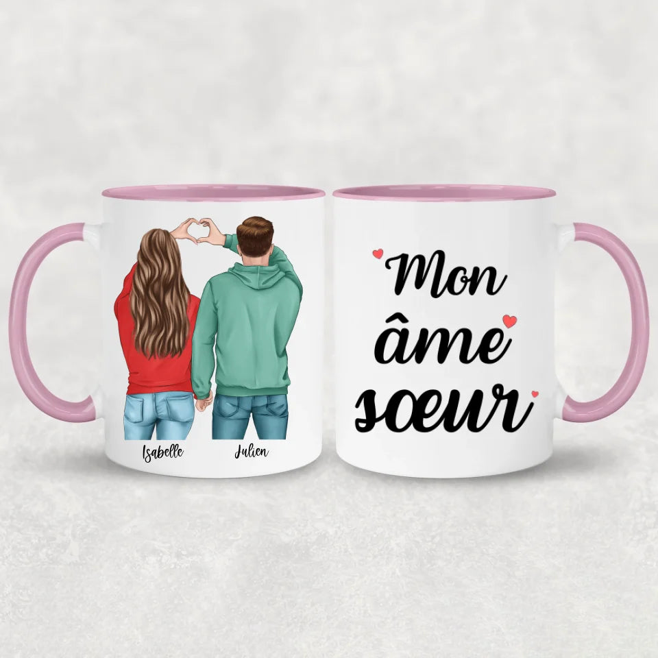 Koppel (Cœur) - Mok gepersonaliseerd