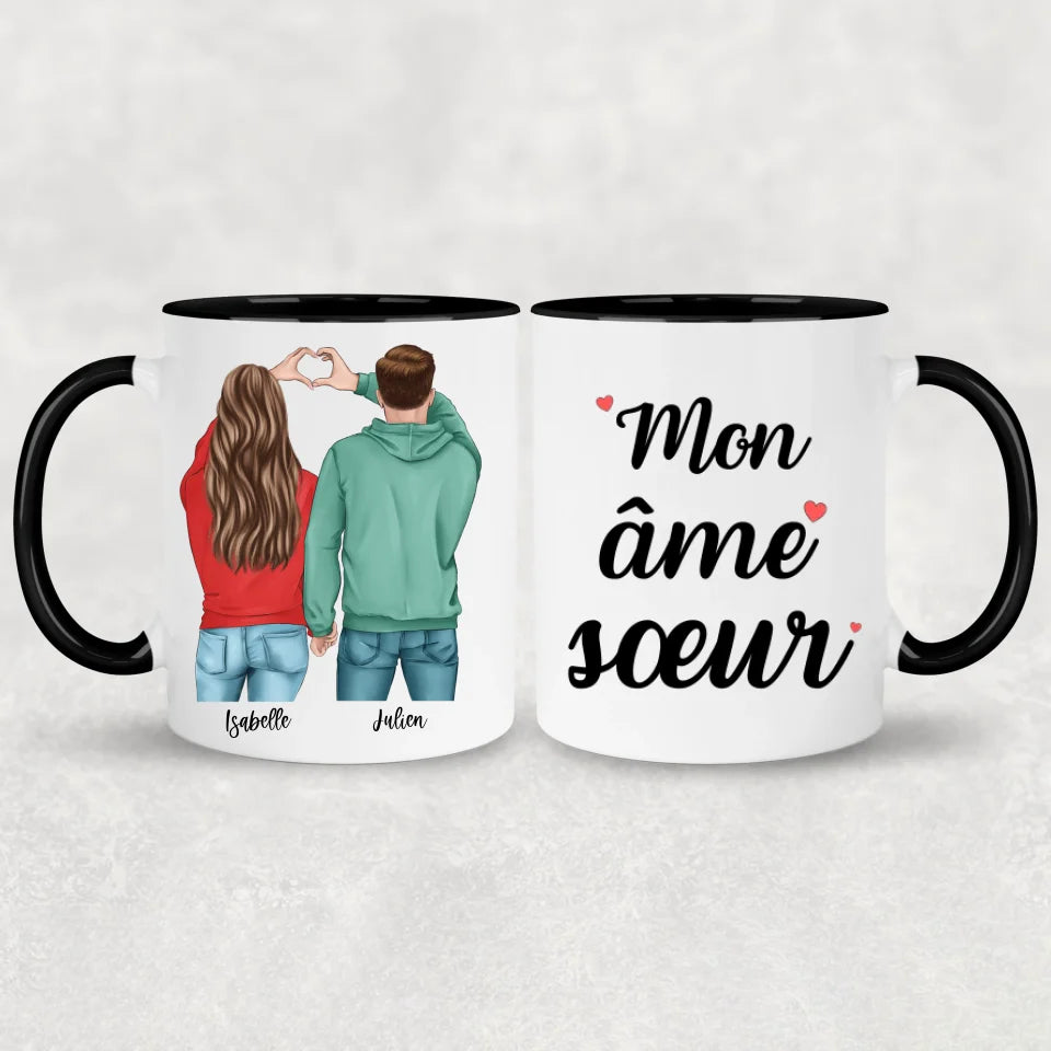 Koppel (Cœur) - Mok gepersonaliseerd