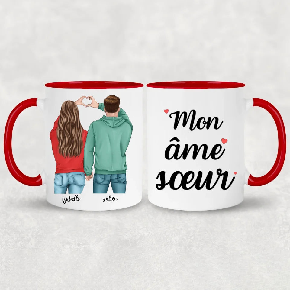 Koppel (Cœur) - Mok gepersonaliseerd