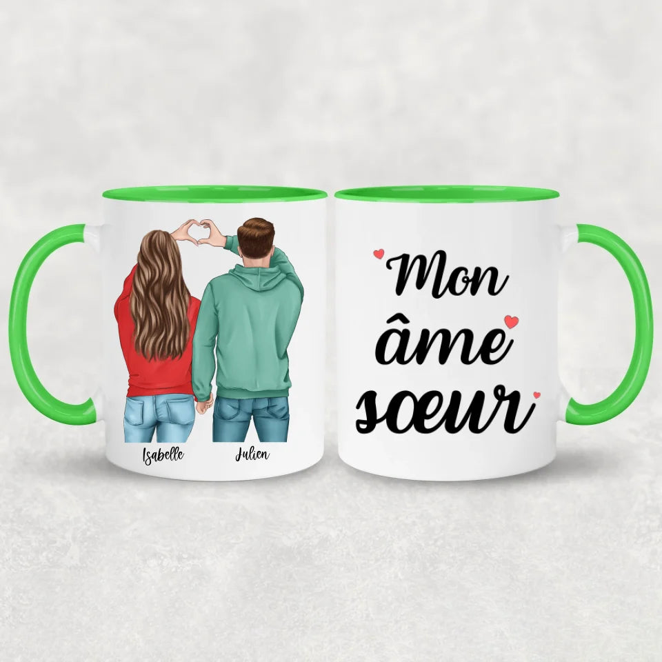 Koppel (Cœur) - Mok gepersonaliseerd